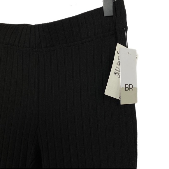NWT | BP. Rib Knit High Waist Flare Pants Size Small in Black - Picture 4 of 7